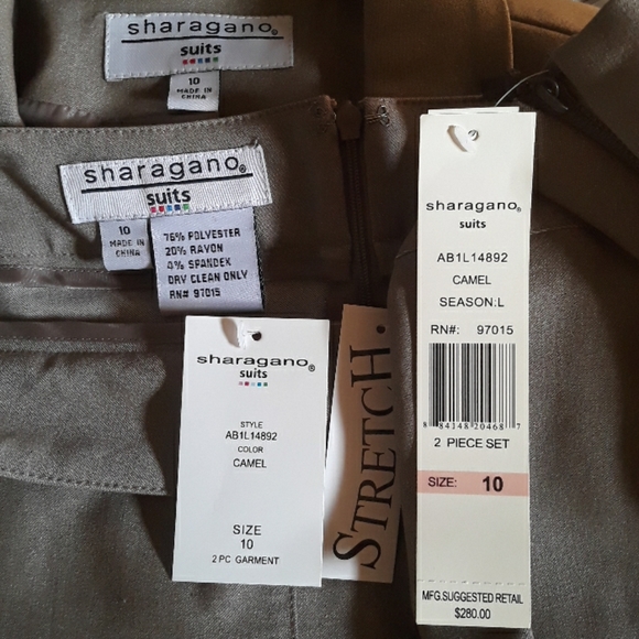 Sharagano Camel Skirt Set - Picture 8 of 8